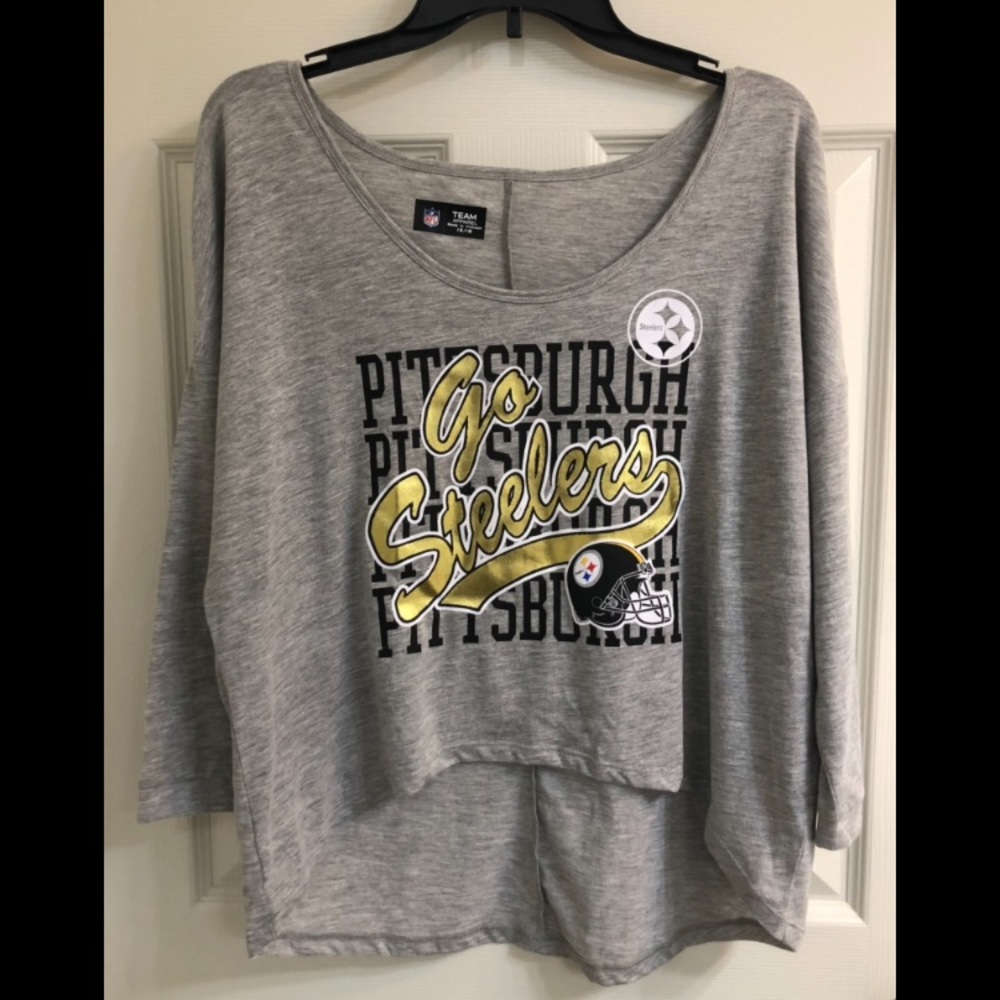Girls Justice NFL Pittsburgh Steelers Top, Sz 16-18